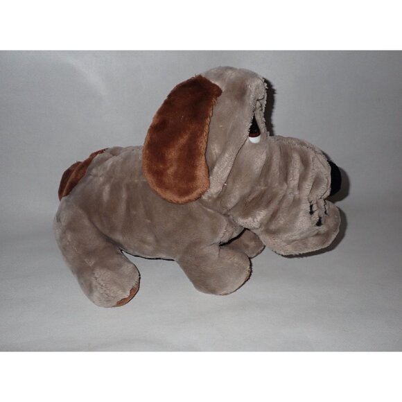 Vtg 1986 ANIMAL PLAYTHINGS Plush KENNEL CLUB SAD BASSET HOUND Wrinkle Puppy Dog - Picture 4 of 8